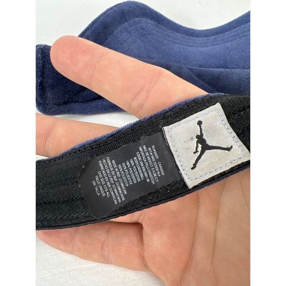 Air Jordan Nike Jumpman Visor Blue Hat Velour One Size Fits All - Picture 7 of 7